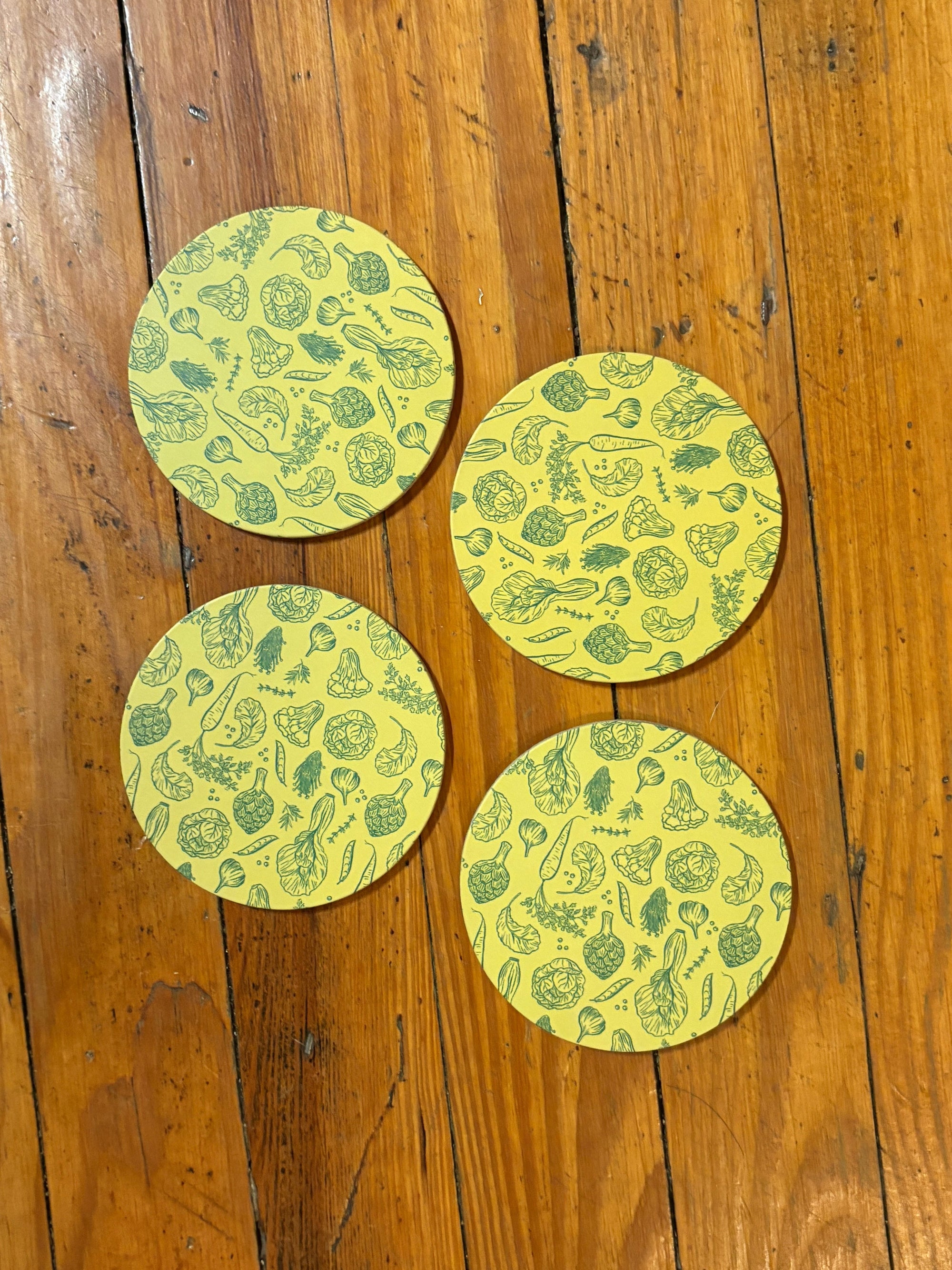 Veggies Coaster Set of 4