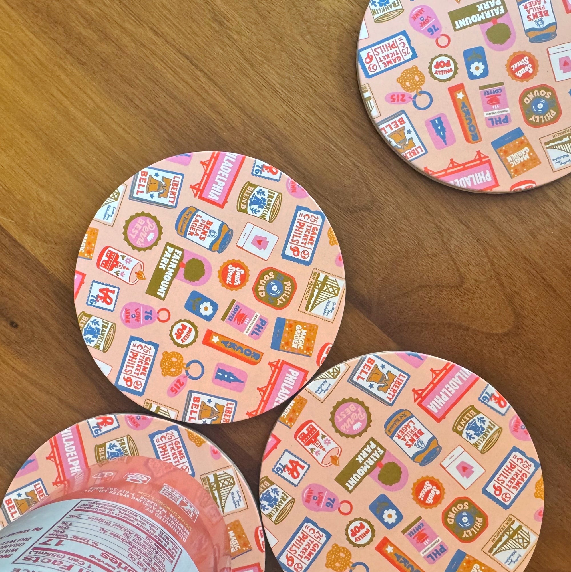 Philly Ephemera Coaster Set of 4
