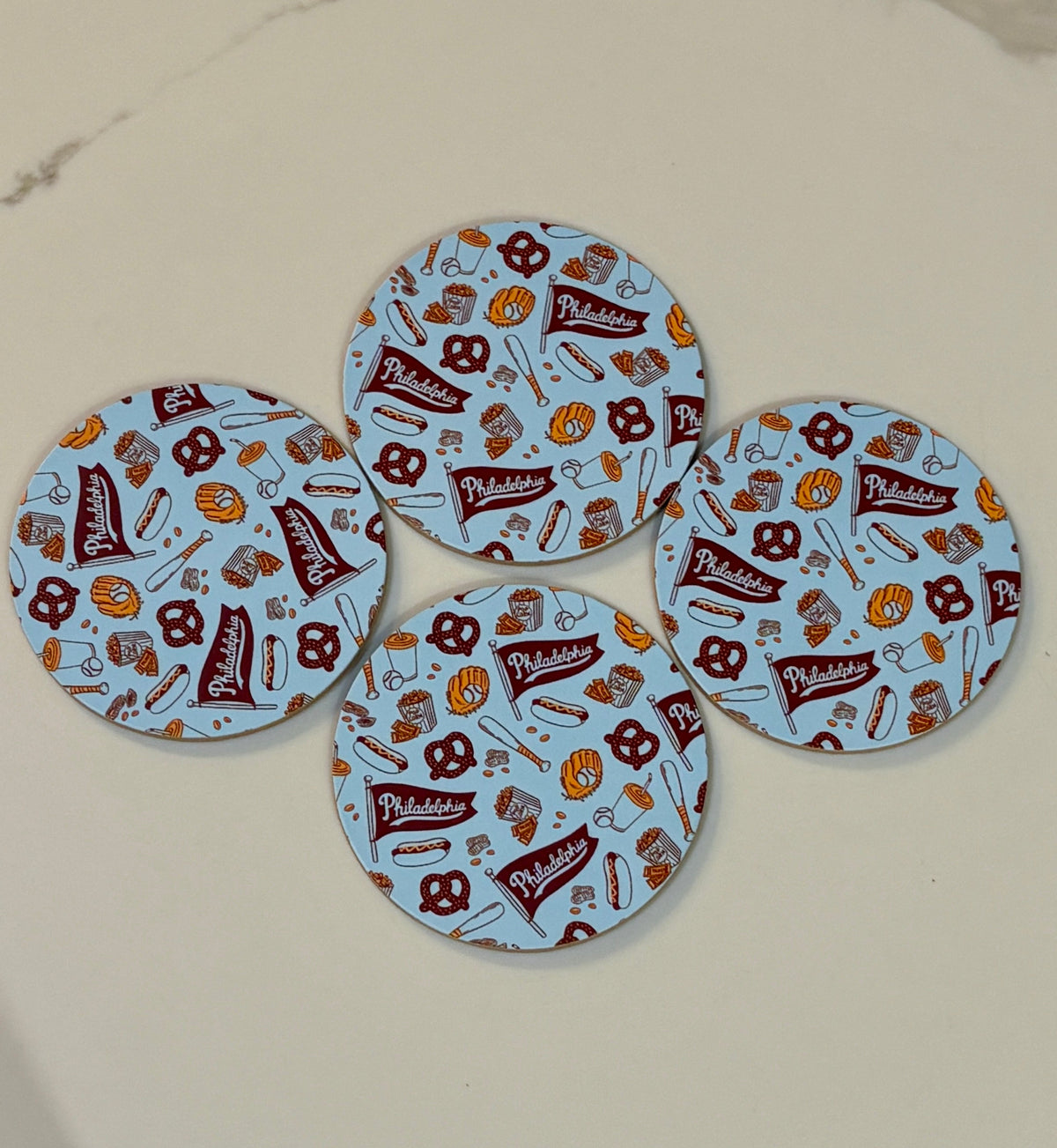 Blue Phillies Coaster