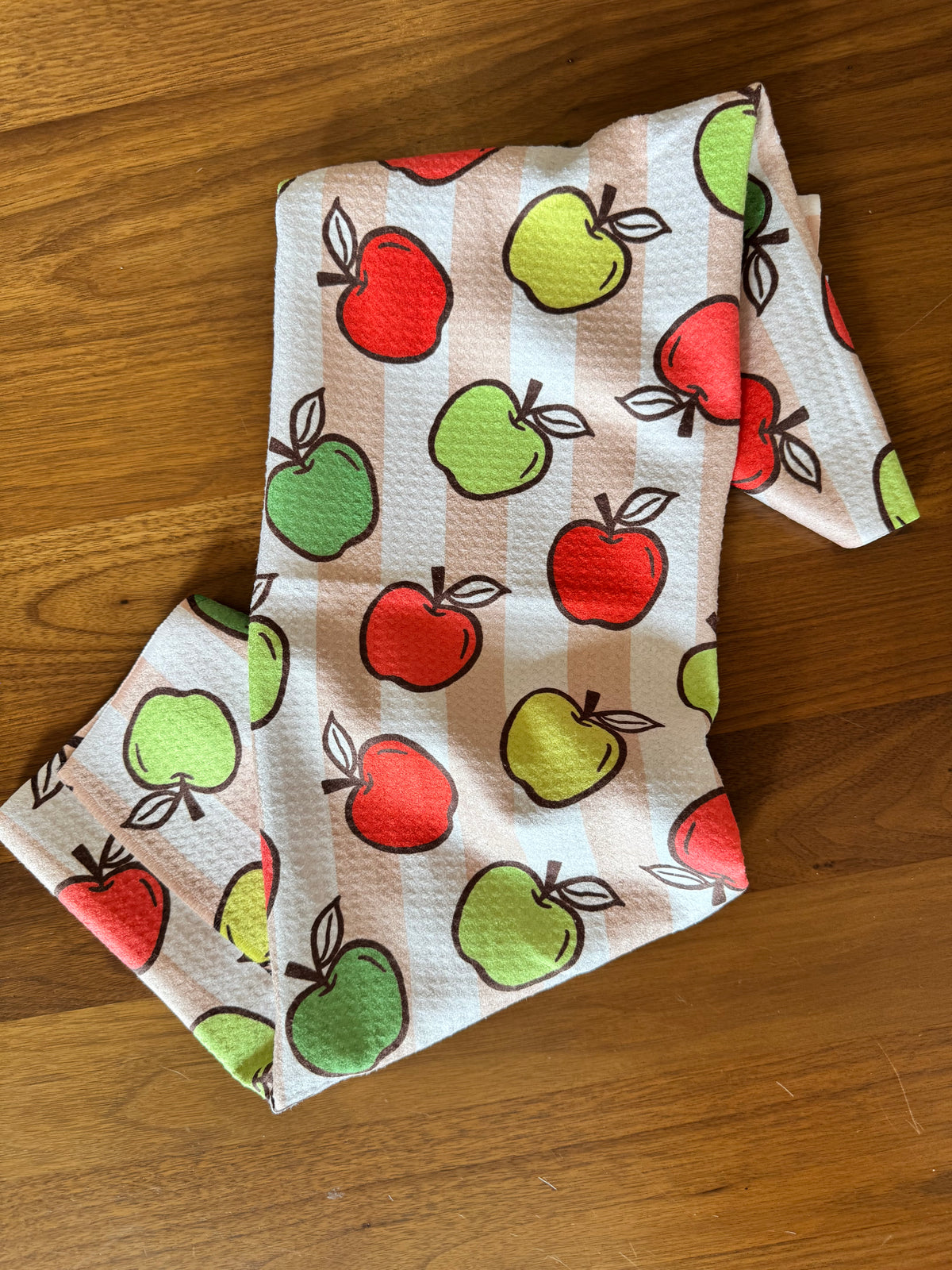 Striped Apples Kitchen Towel