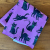 Halloween Cat Pattern Kitchen Towel