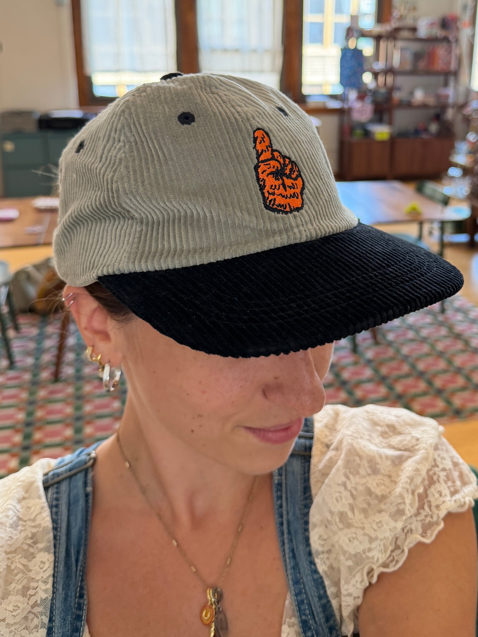Gritty Foam Finger Corduroy Hat
