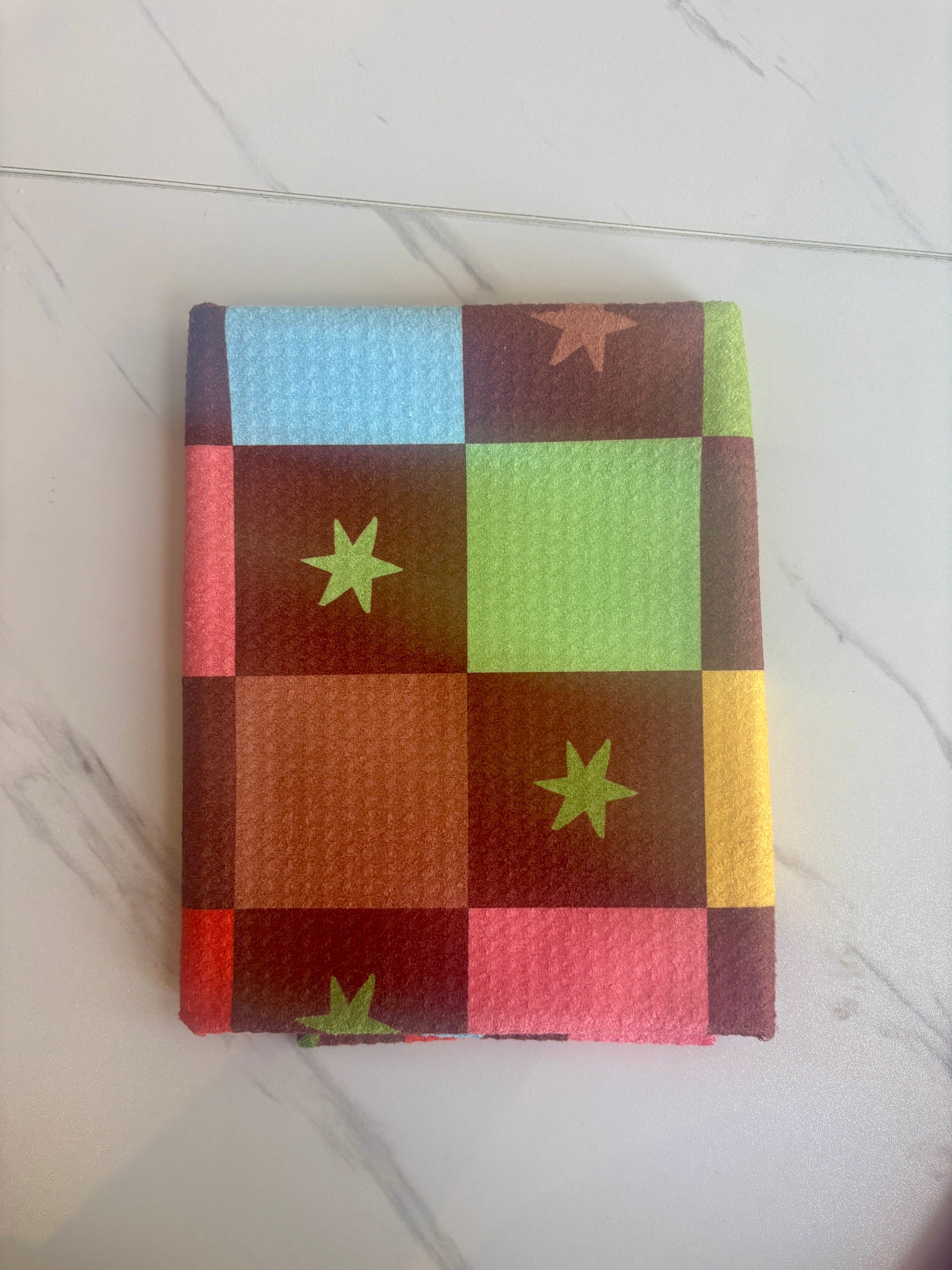 Starry Checkers Kitchen Towel