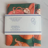 Pumpkins on Green Kitchen Towel