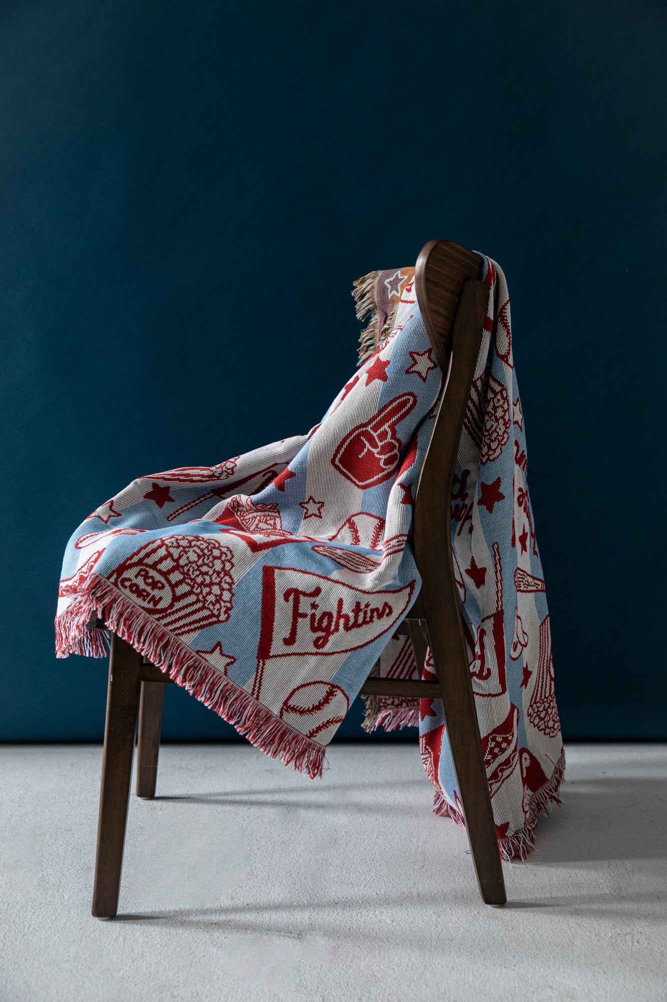Phillies Striped Woven Throw Blanket