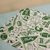 Eagles Striped Kitchen Towel
