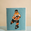 Hockey Mascot Swedish Dish Cloth