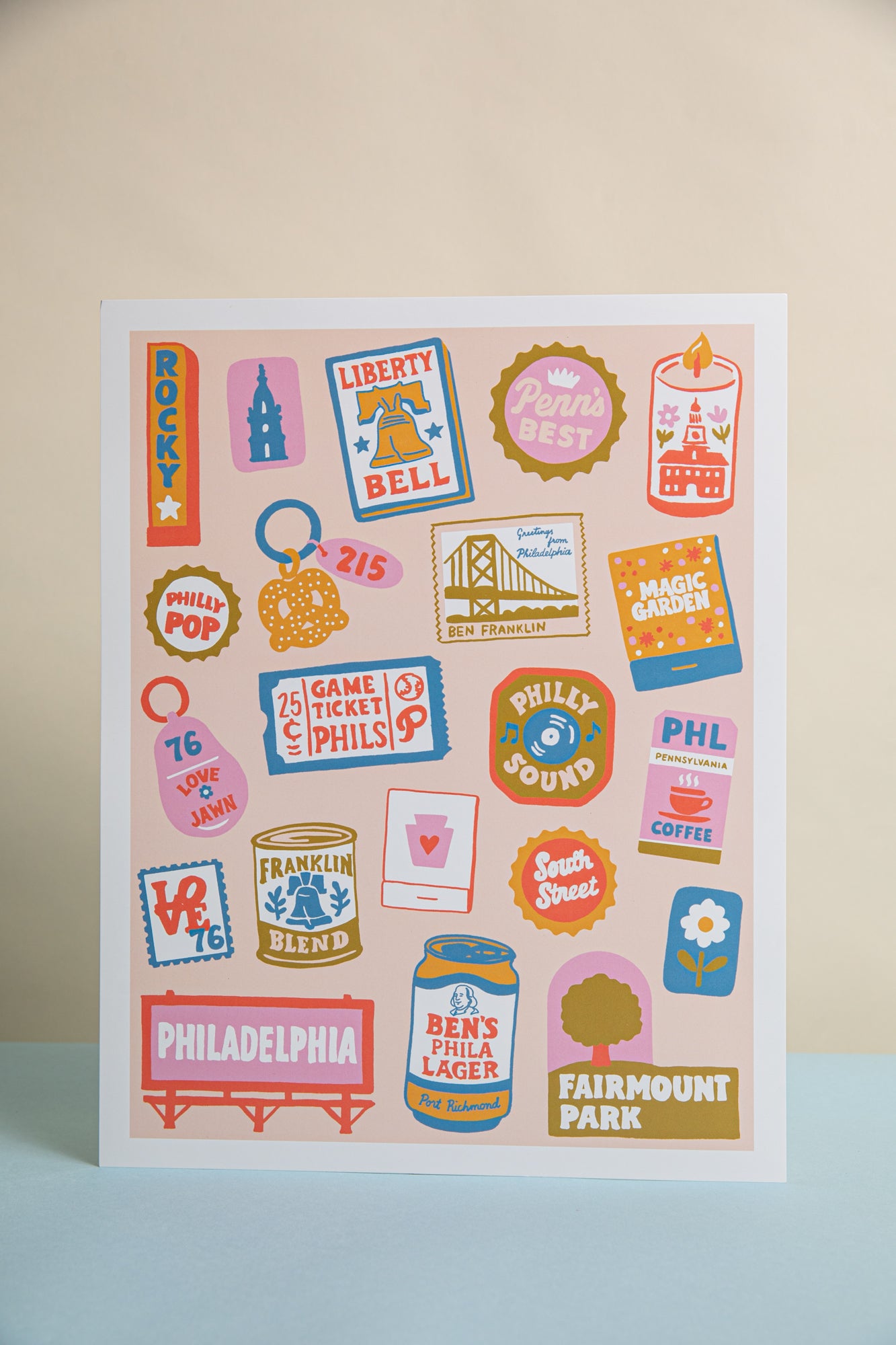 Philly Ephemera Art Print