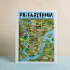 Philadelphia Map 11x14 Art Print