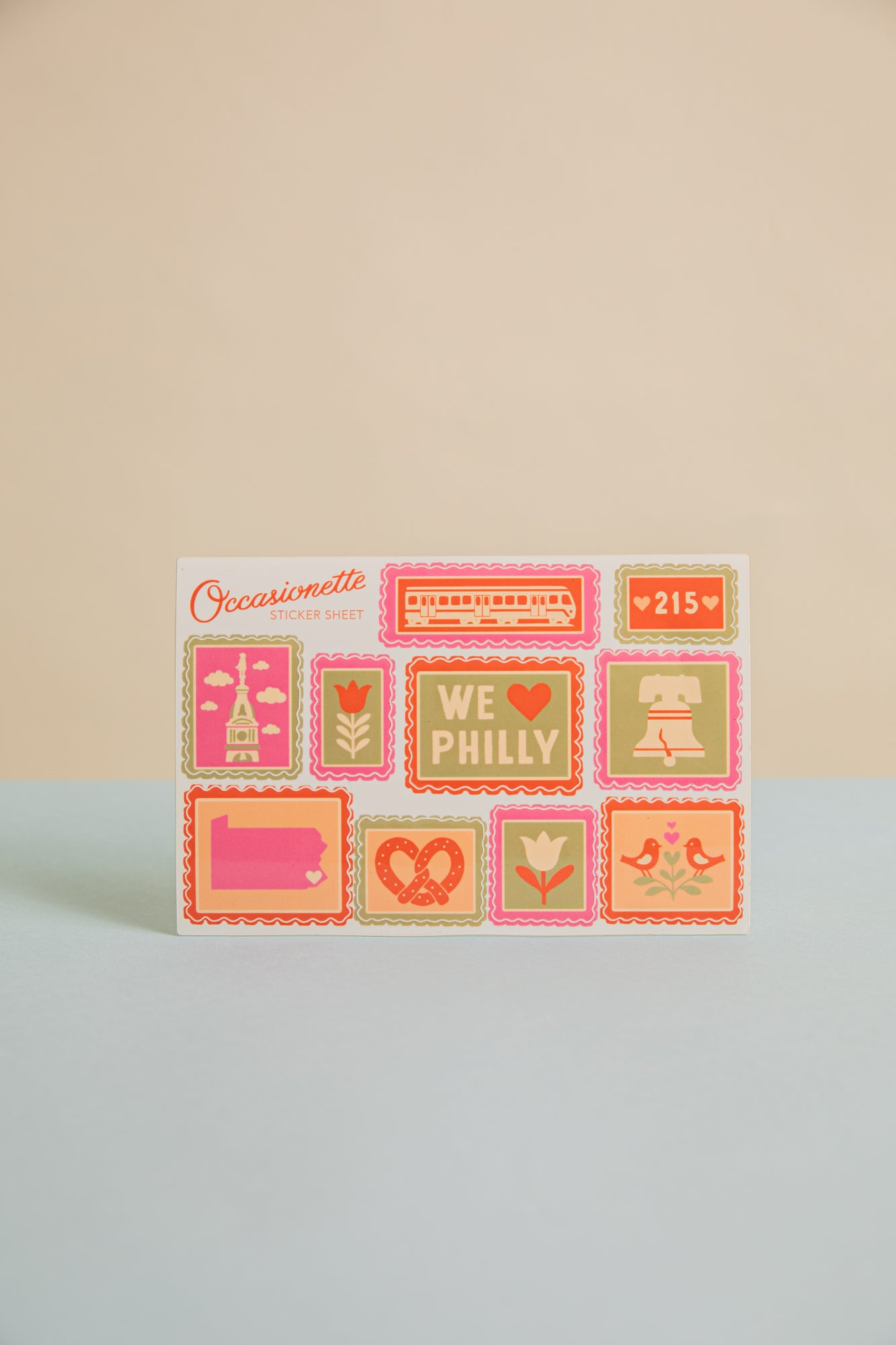 Heart of Philadelphia Sticker Sheet