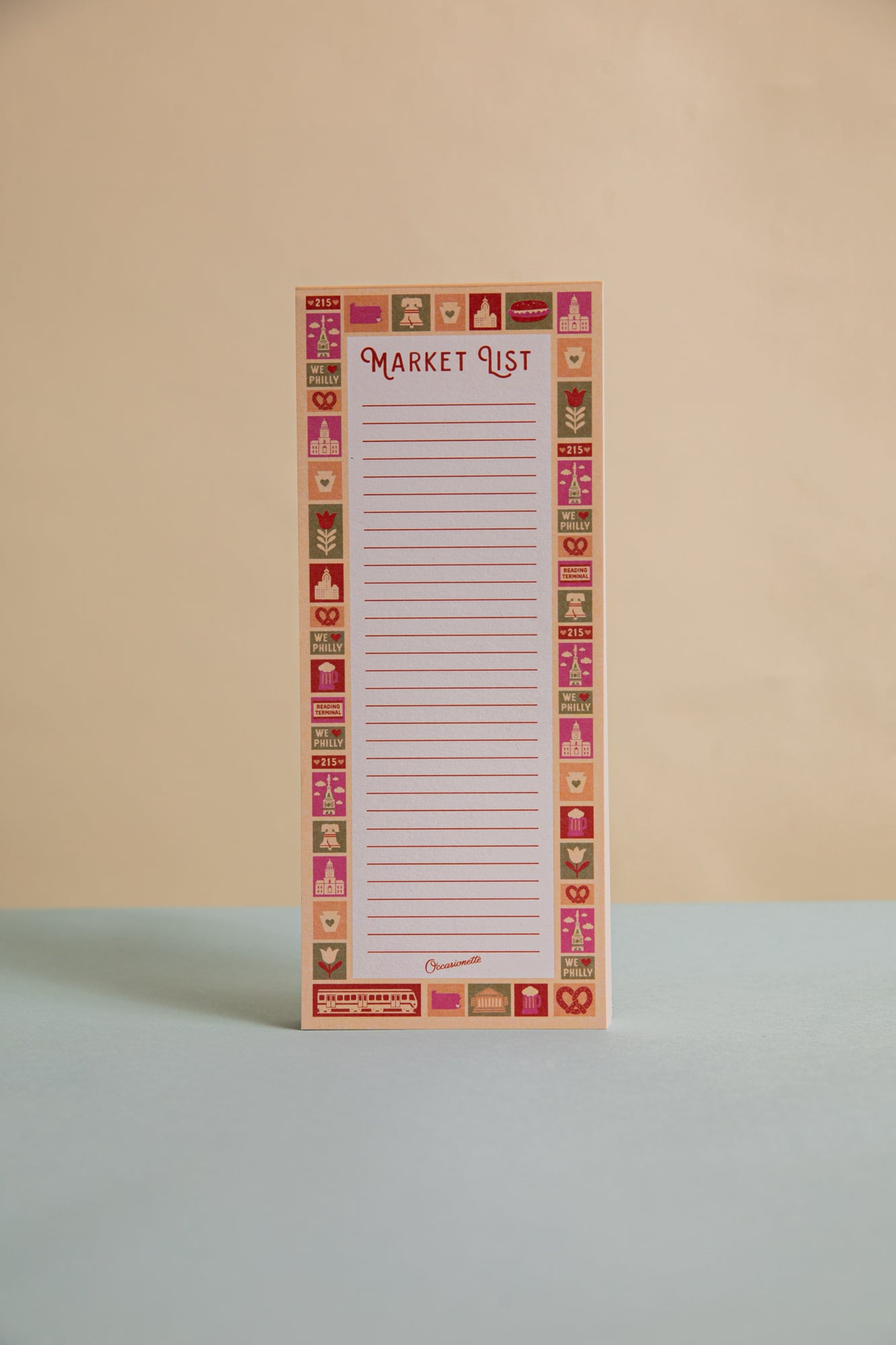 Heart of Philadelphia Grocery List Notepad