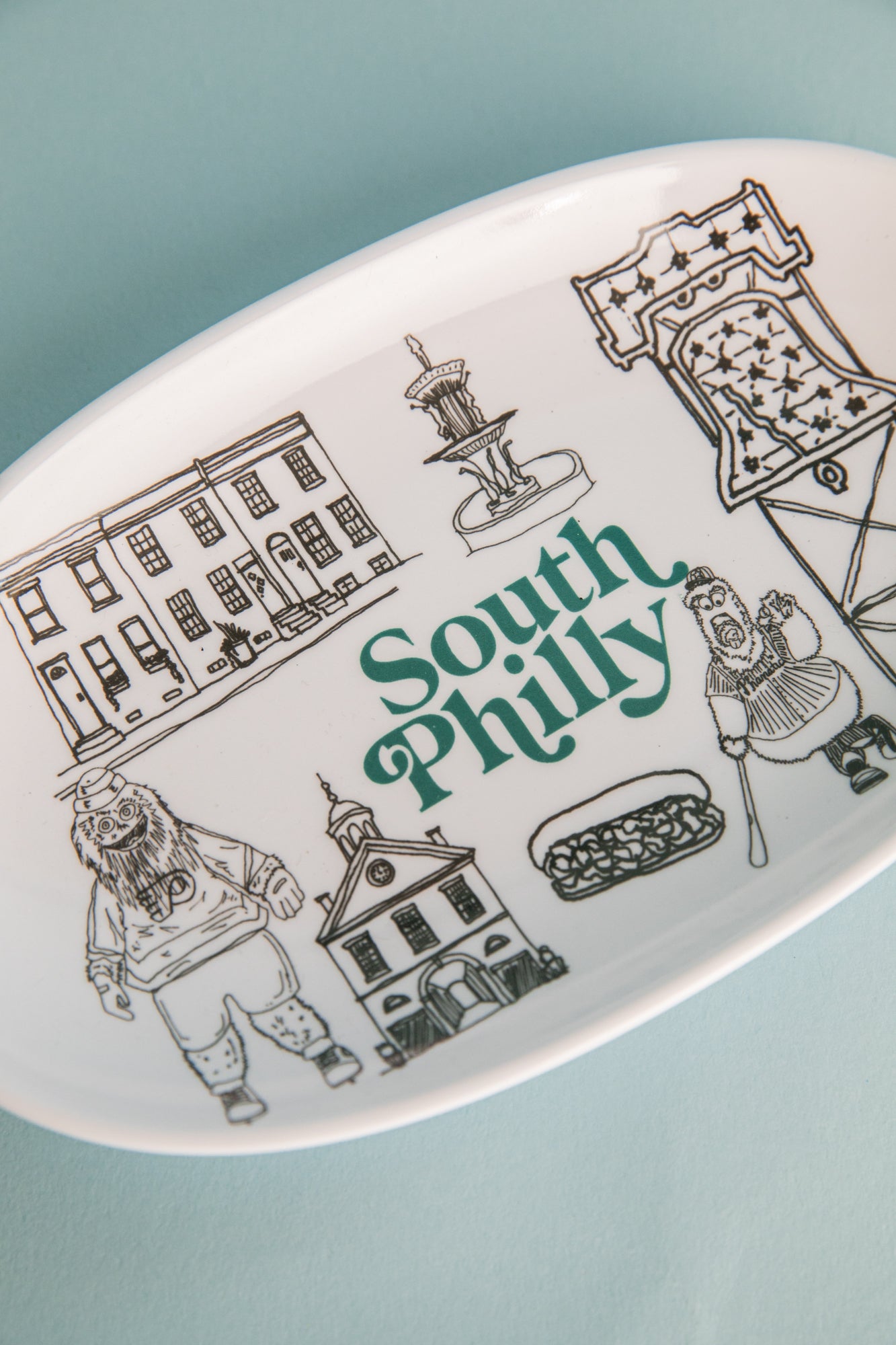 South Philly Tidbit Plate | Occasionette Gift Shop