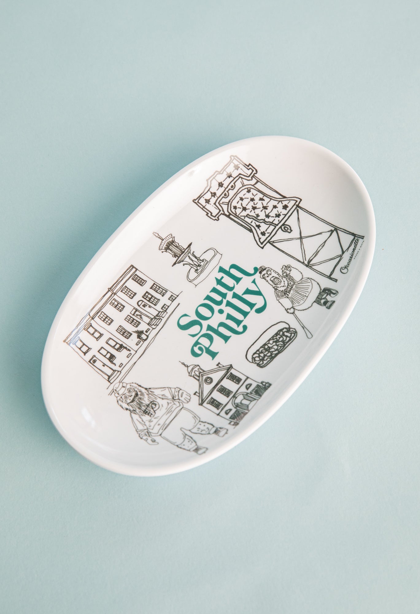 South Philly Tidbit Plate | Occasionette Gift Shop