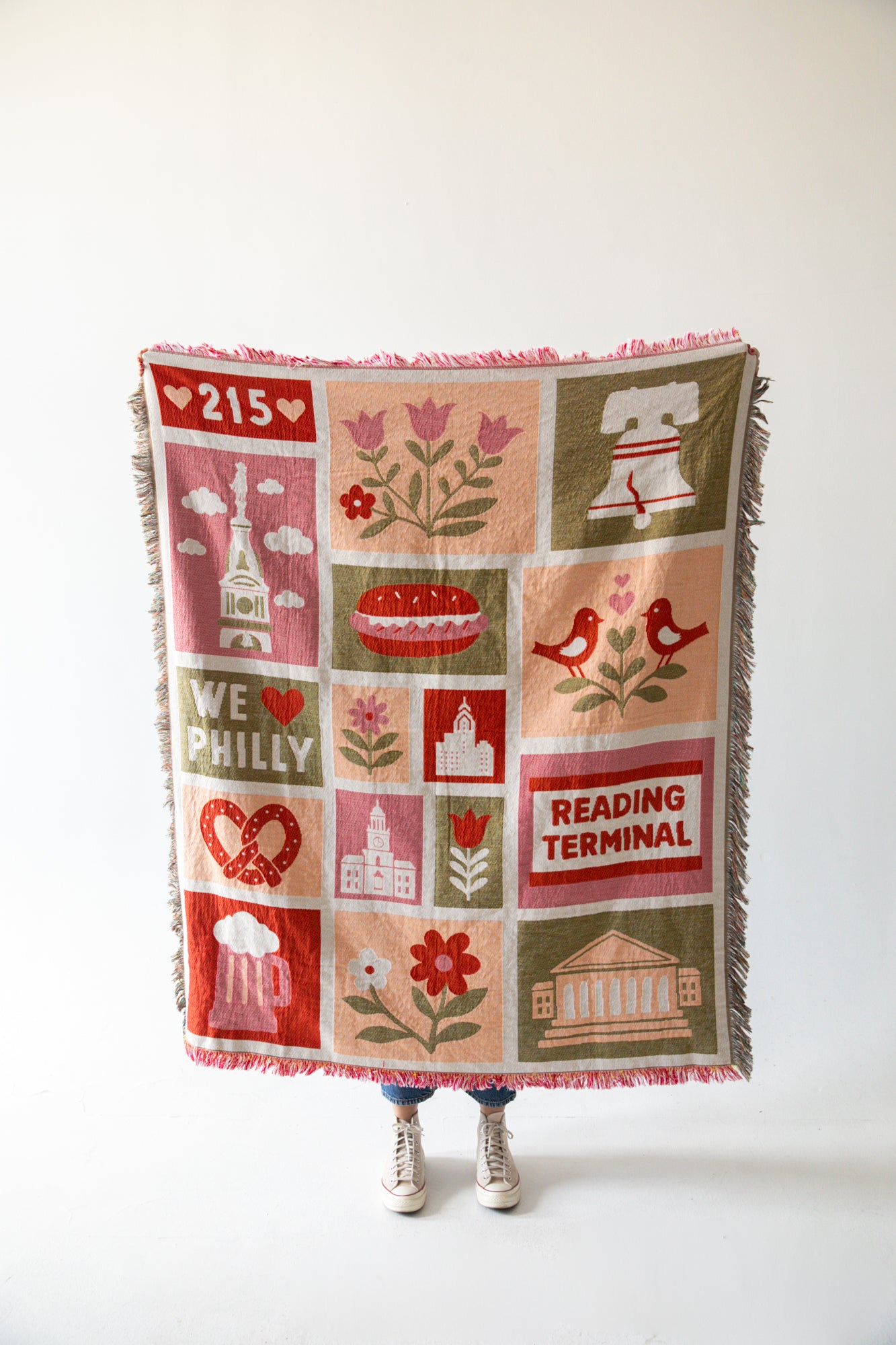 Heart of Philadelphia Woven Throw Blanket