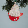Phillies Ice Cream Helmet Enamel Ornament