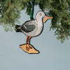 Seagull with French Fry Enamel Ornament