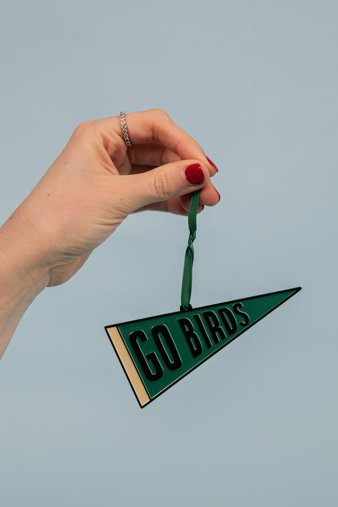 Go Birds Pennant Enamel Ornament