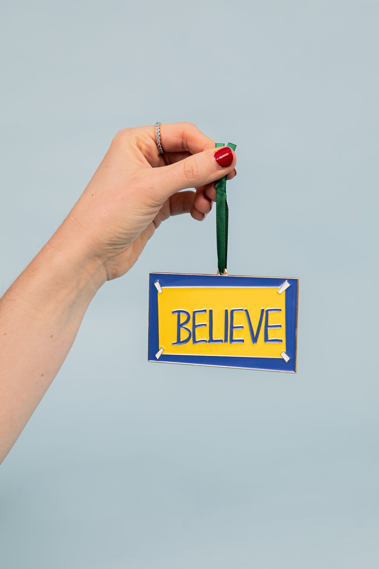 Believe Ted Lasso Enamel Ornament
