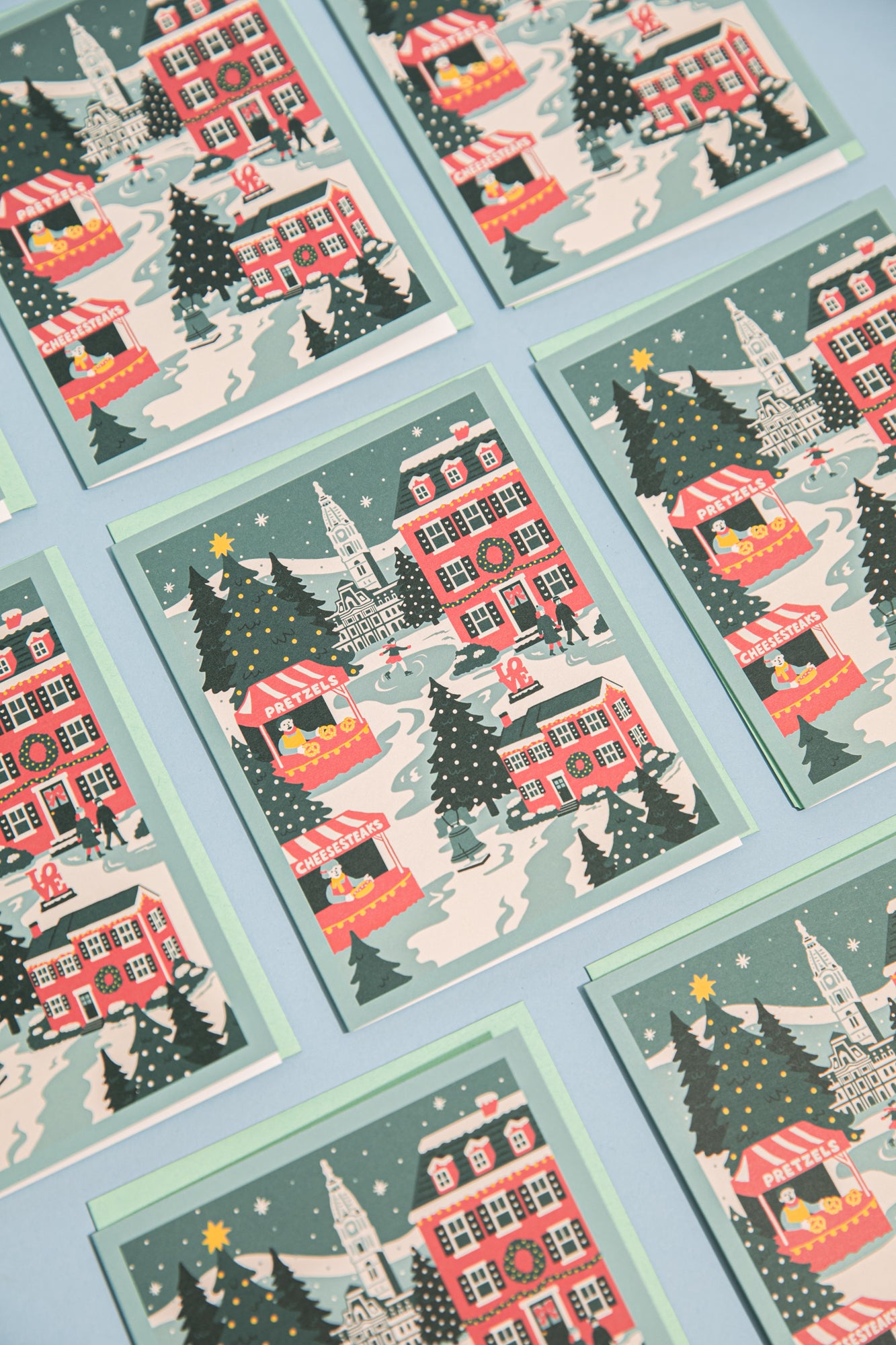 Philadelphia Square Boxed Holiday Card Set