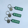 Go Birds Tag Enamel Keychain - Occasionette