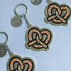 Pretzel Enamel Keychain