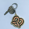 Pretzel Enamel Keychain
