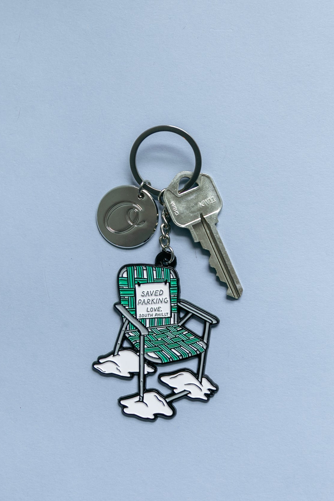 South Philly Lawn Chair Enamel Keychain
