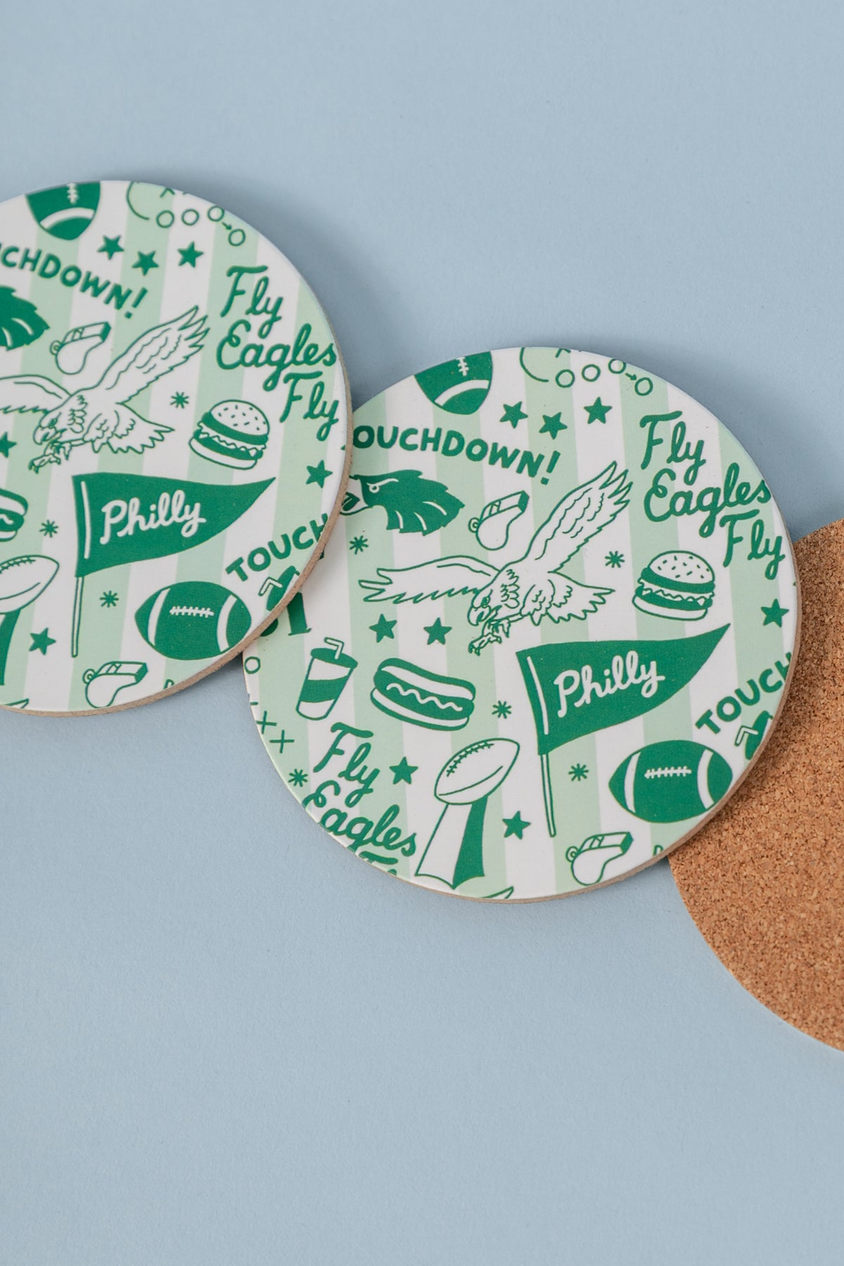 Eagles Striped Coaster