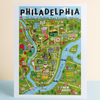 Philadelphia Map 11x14 Art Print