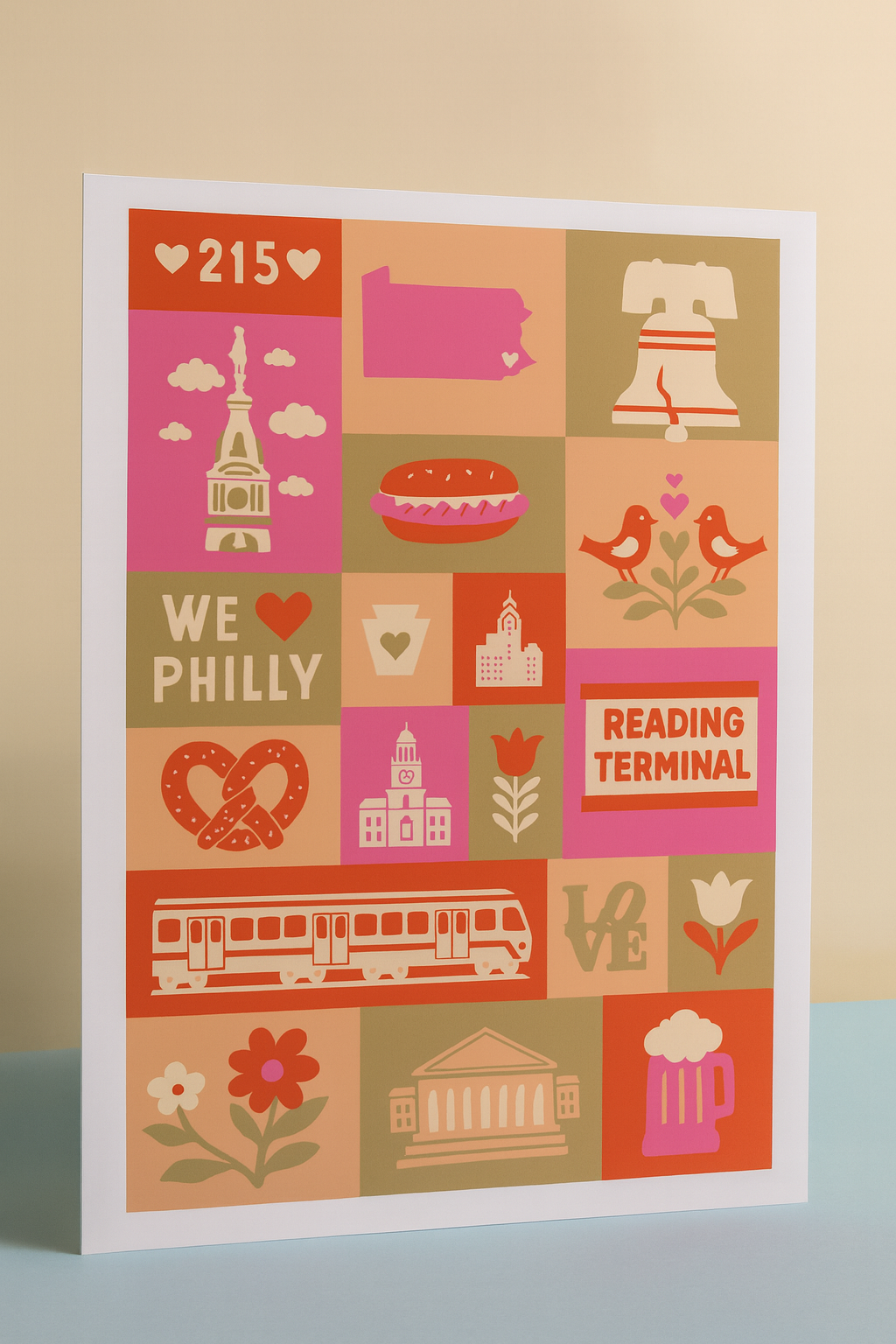 Heart of Philadelphia 11x14 Art Print