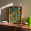Philadelphia Map 11x14 Art Print