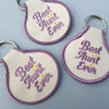 Best Aunt Ever Embroidered Keychain - Occasionette