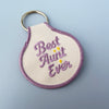 Best Aunt Ever Embroidered Keychain - Occasionette