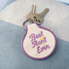 Best Aunt Ever Embroidered Keychain - Occasionette