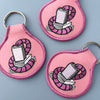 Bookworm Embroidered Keychain - Occasionette