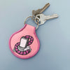 Bookworm Embroidered Keychain - Occasionette
