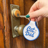 Cat Dad Embroidered Keychain - Occasionette