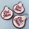 Cat Mom Embroidered Keychain - Occasionette