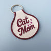 Cat Mom Embroidered Keychain - Occasionette