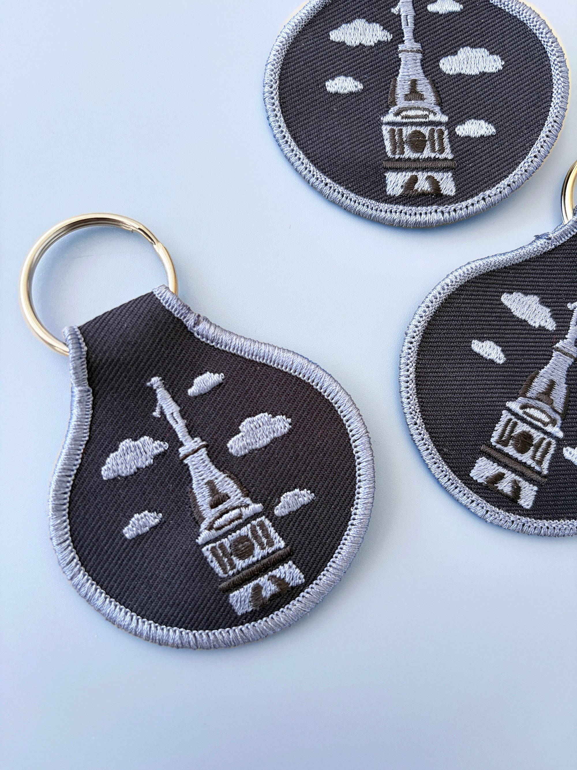 City Hall Embroidered Keychain - Occasionette