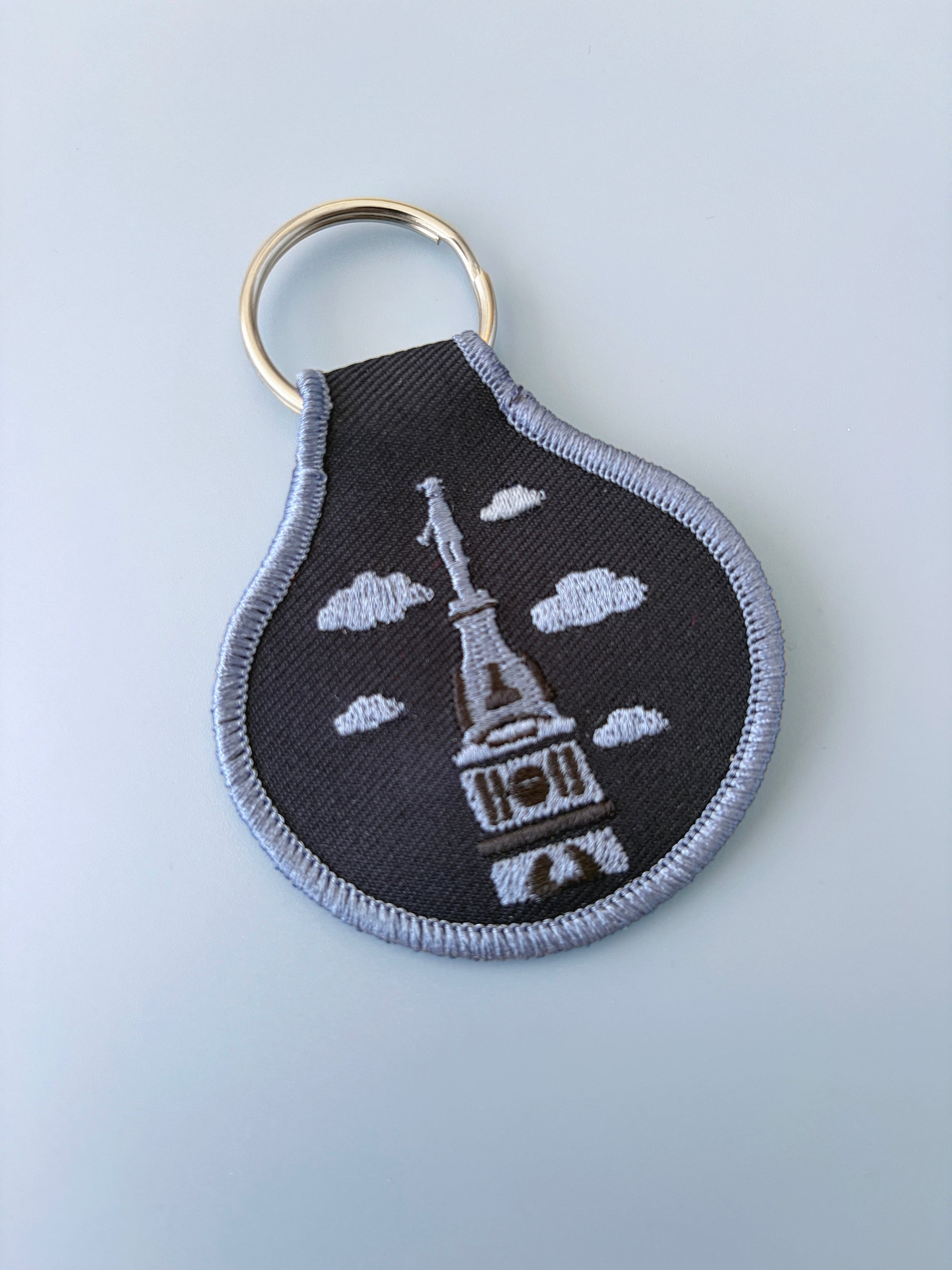 City Hall Embroidered Keychain - Occasionette