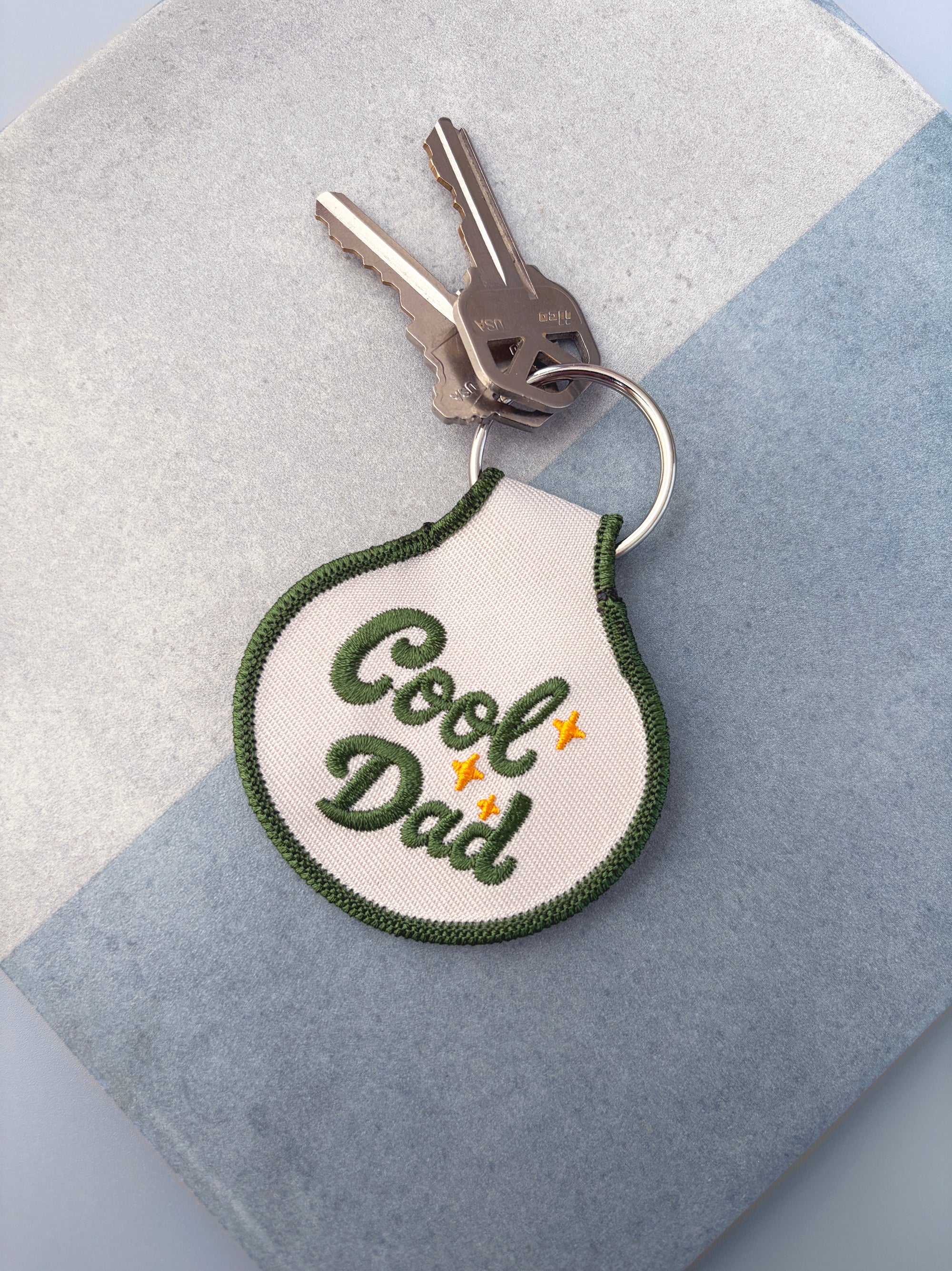 Cool Dad Embroidered Keychain - Occasionette