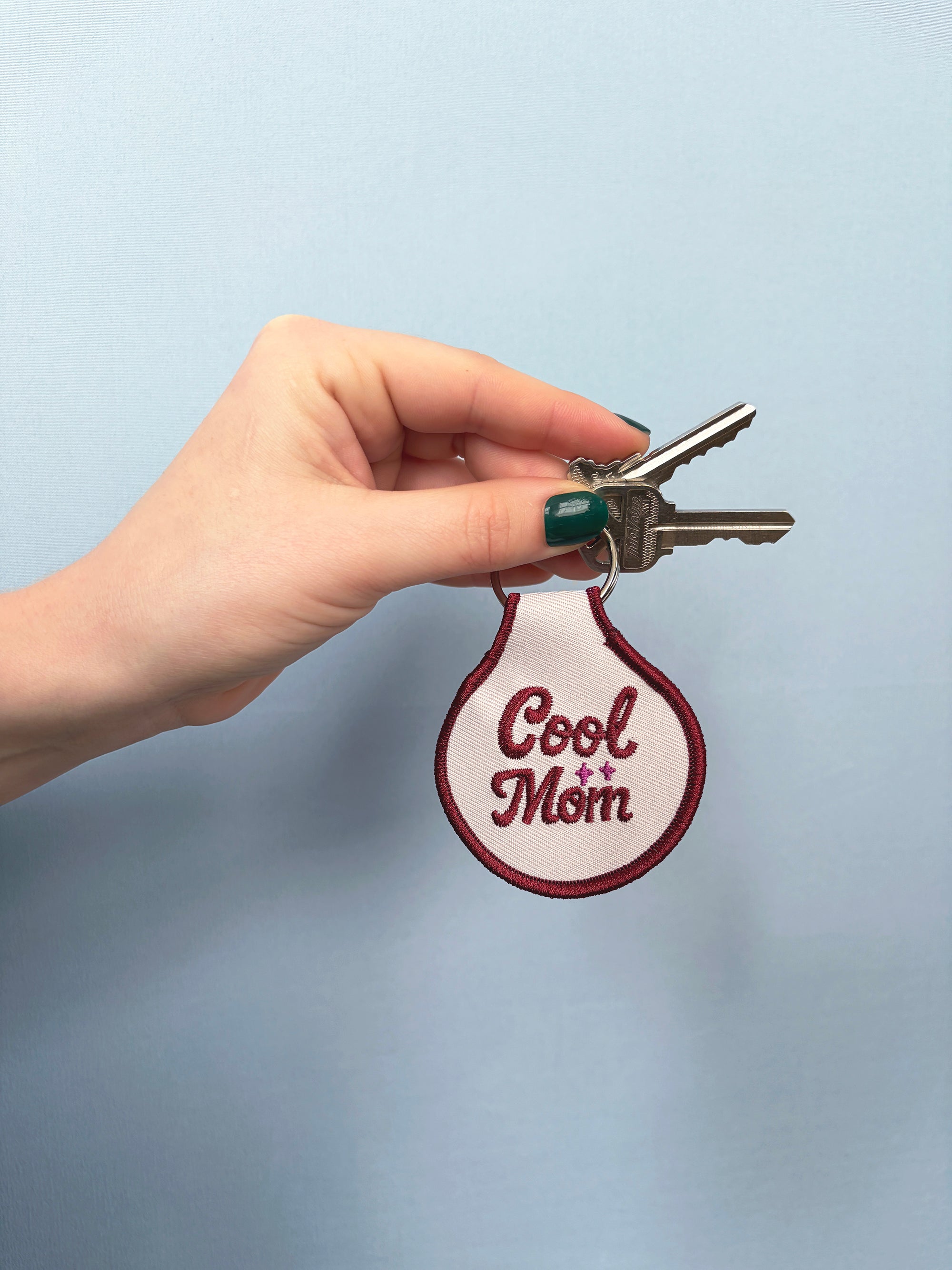 Cool Mom Embroidered Keychain - Occasionette