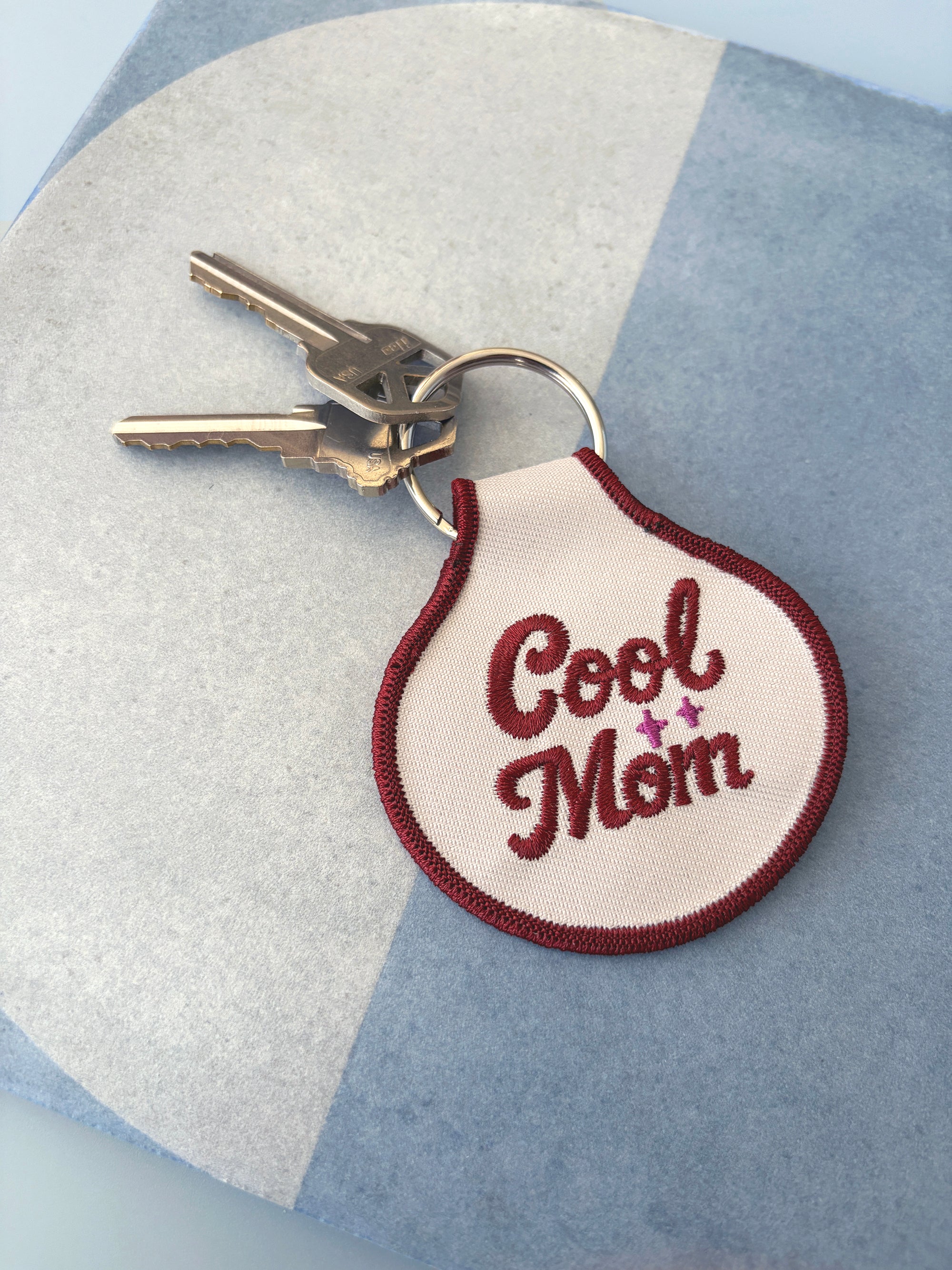 Cool Mom Embroidered Keychain - Occasionette