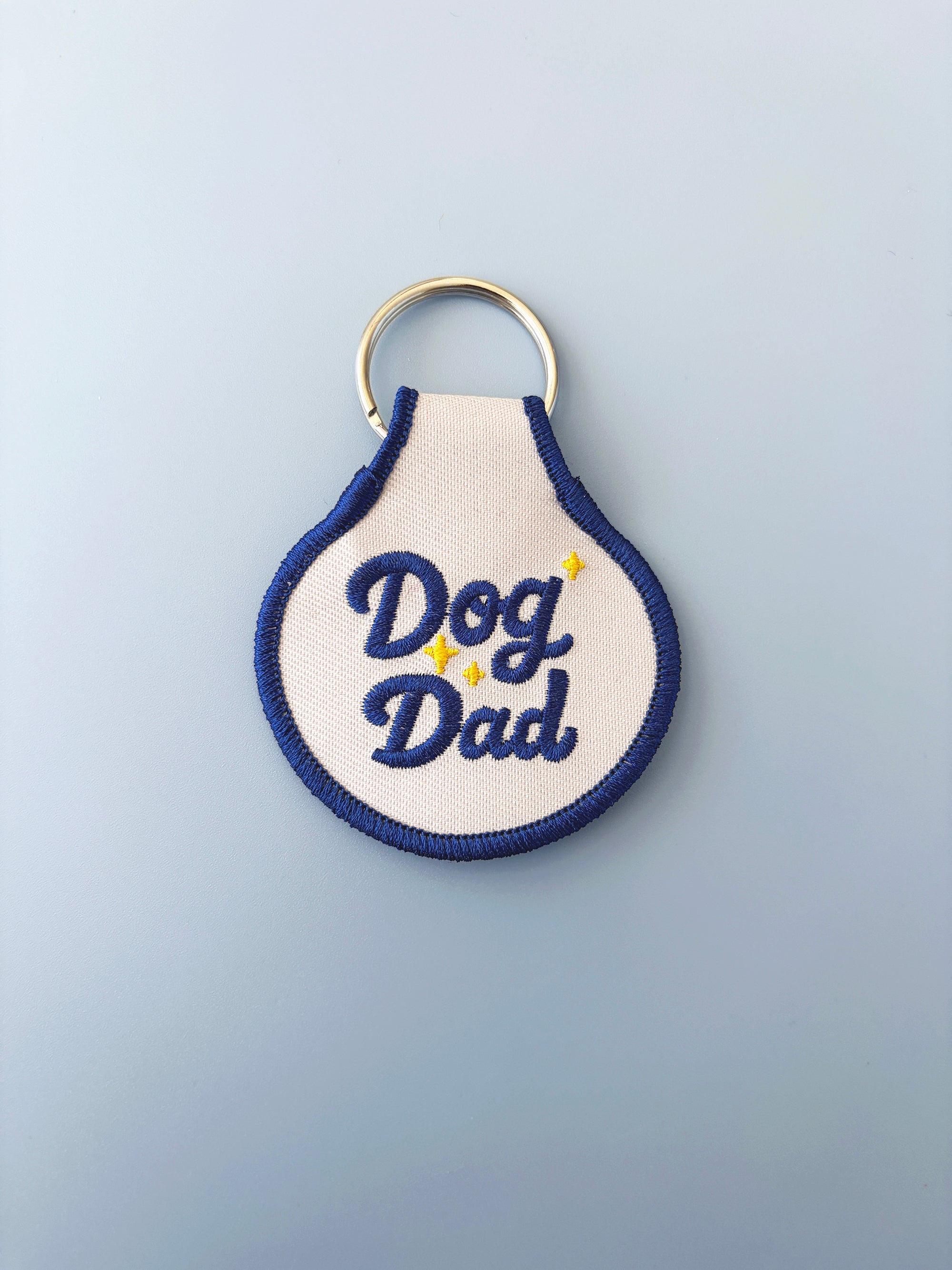 Dog Dad Embroidered Keychain - Occasionette