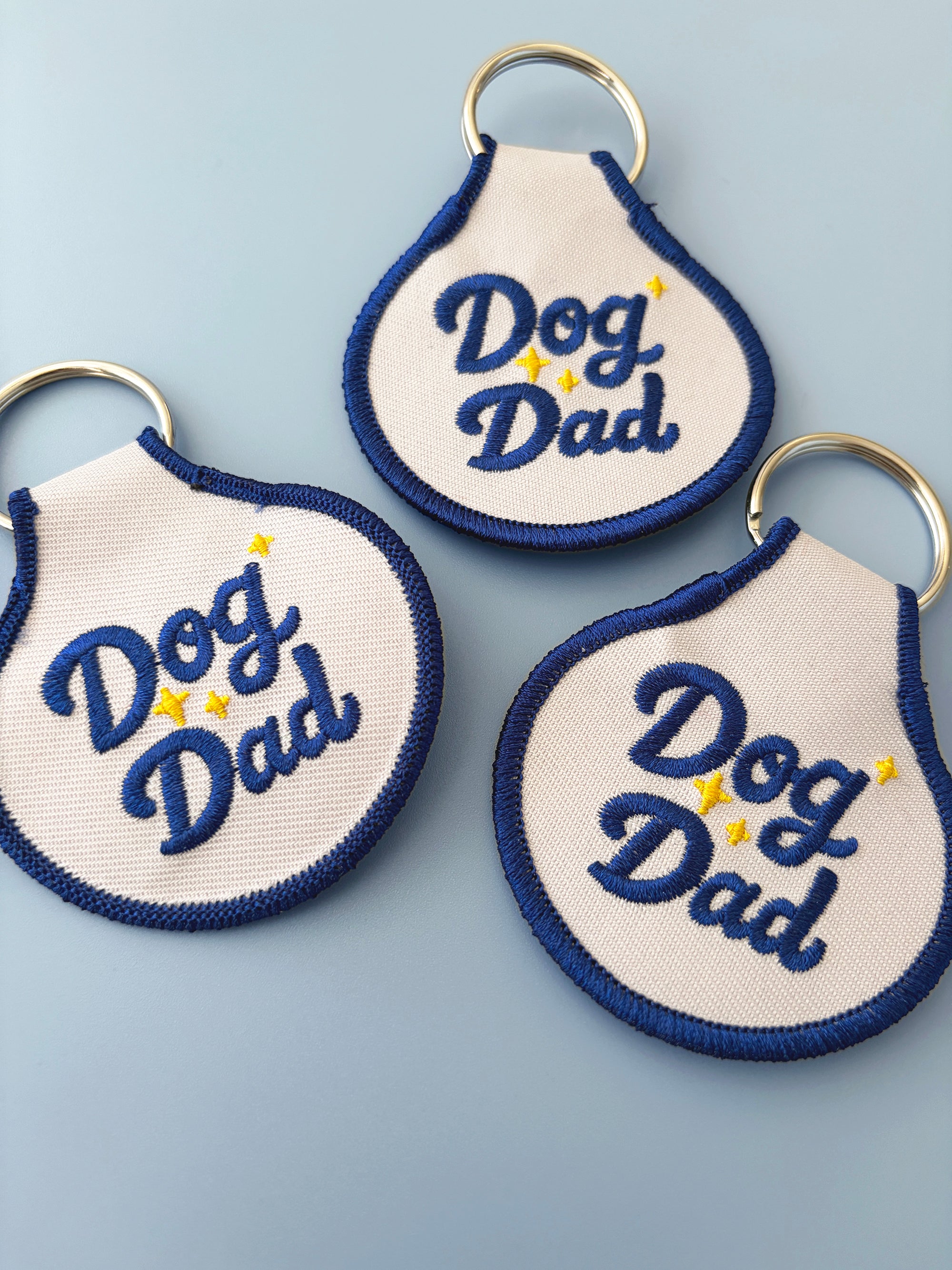 Dog Dad Embroidered Keychain - Occasionette