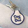 Dog Dad Embroidered Keychain - Occasionette