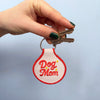 Dog Mom Embroidered Keychain - Occasionette