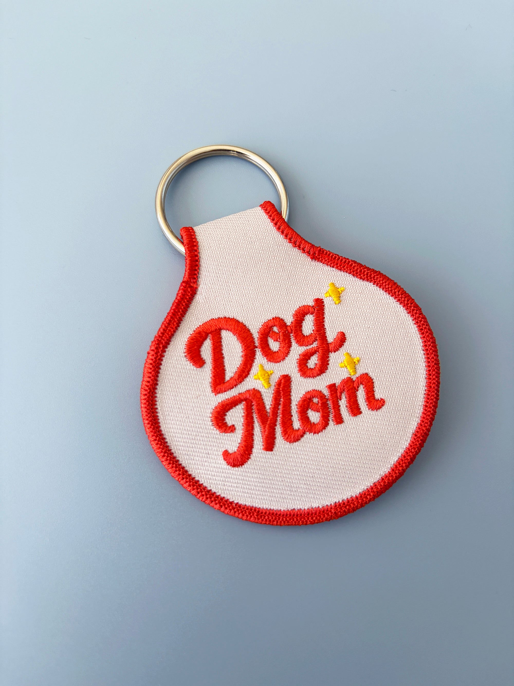 Dog Mom Embroidered Keychain - Occasionette