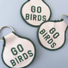 Go Birds Embroidered Keychain - Occasionette
